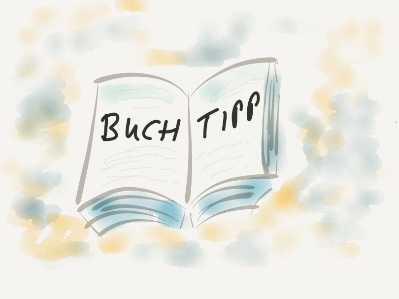 Zeichnung Buch mit Inschrift "Buchtipp"