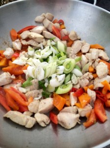 Alle Zutaten schnell anbraten