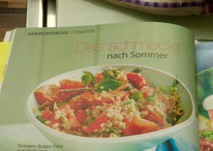 Tomaten-Bulgur-Salat im Rezept-Heftchen